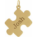JDSP87355 - ENGRAVABLE PUZZLE PIECE NECKLACE - Johnny Dang & Co