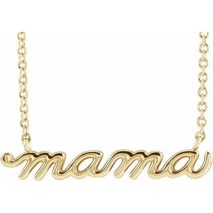 JDSP87395 - PETITE MAMA SCRIPT NECKLACE - Johnny Dang & Co