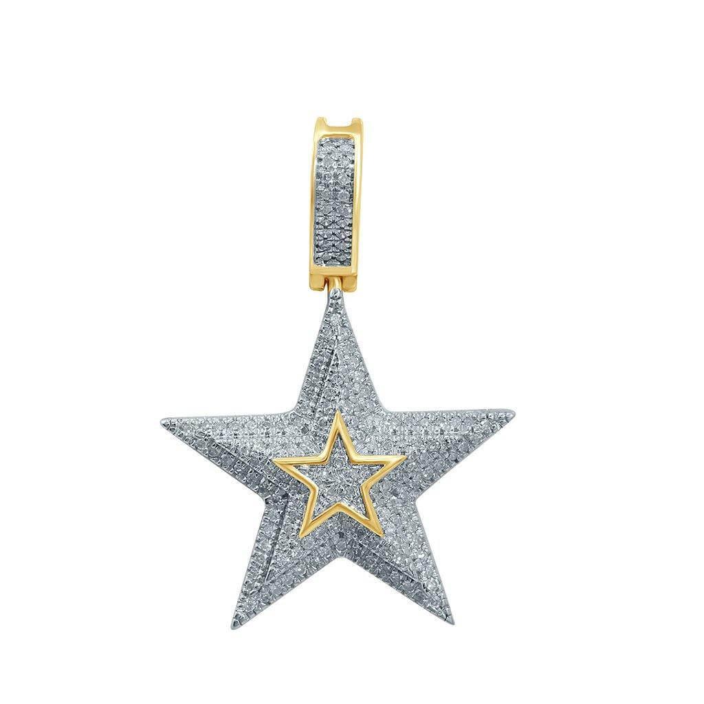 10K 0.31-0.36CT D-ASSORTED CHARM "STAR" - Johnny Dang & Co