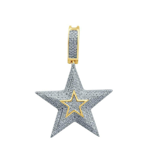 10K 0.31-0.36CT D-ASSORTED CHARM "STAR" - Johnny Dang & Co