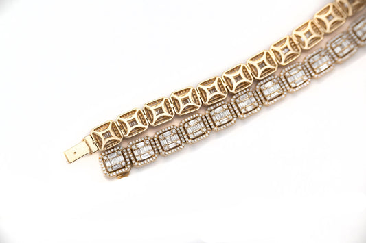 8.9mm Baguette Squares Chain - Johnny Dang & Co