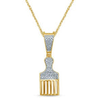 10K 0.13- 0.14CT D-COMB CHARM - Johnny Dang & Co