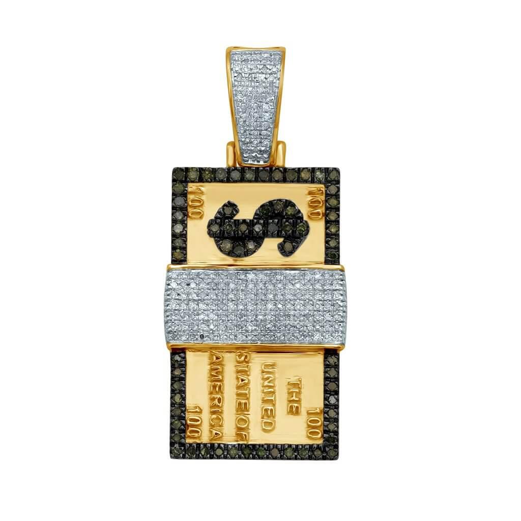 10K 0.60-0.73CT D-ASSORTED CHARM "$100 NOTE" - Johnny Dang & Co