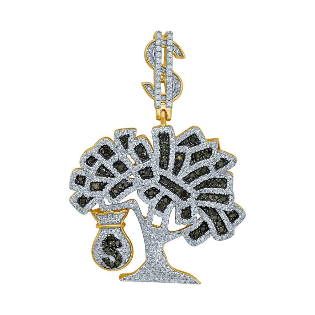 10K 1.13-1.23CT D-TREE WITH MONEY BAG & $ - Johnny Dang & Co