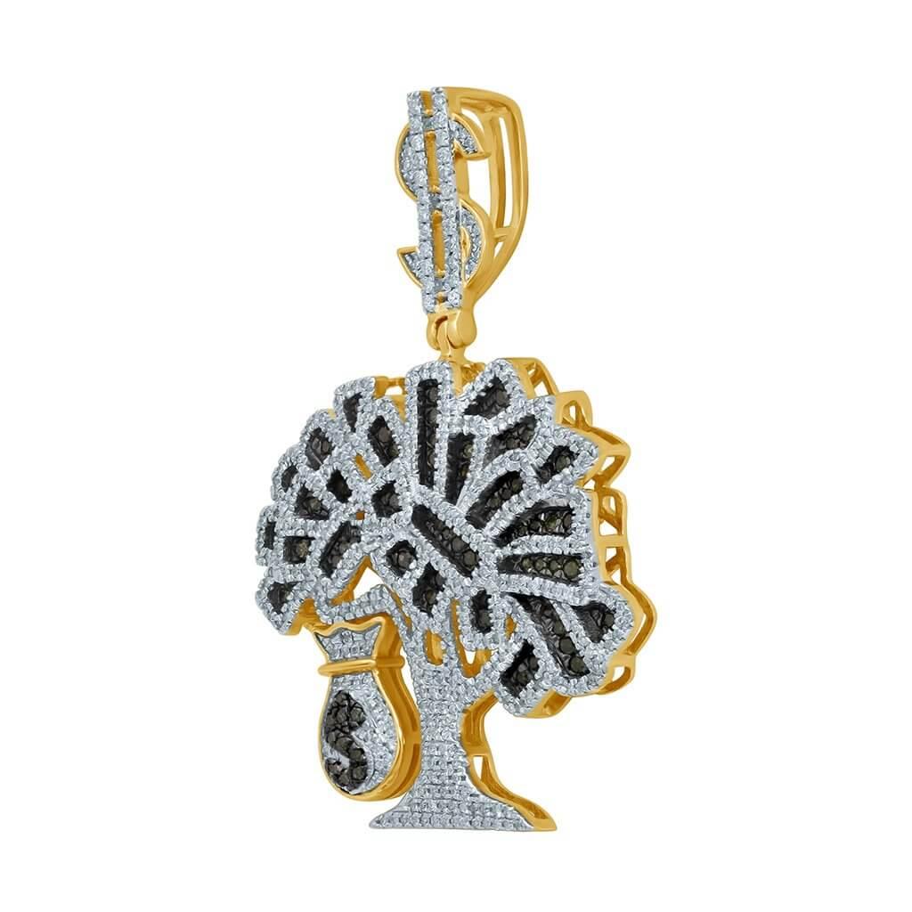10K 1.13-1.23CT D-TREE WITH MONEY BAG & $ - Johnny Dang & Co
