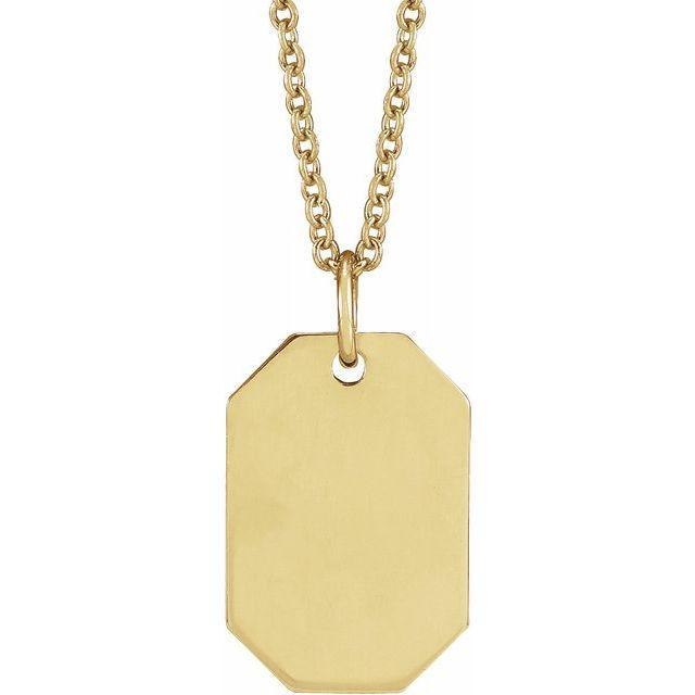 JDSP87365 - ENGRAVABLE DOG TAG NECKLACE - Johnny Dang & Co
