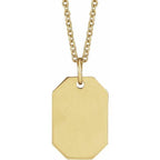 JDSP87365 - ENGRAVABLE DOG TAG NECKLACE - Johnny Dang & Co