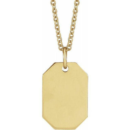 JDSP87365 - ENGRAVABLE DOG TAG NECKLACE - Johnny Dang & Co