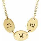 JDSP87340 - FAMILY ENGRAVABLE DISC NECKLACE - Johnny Dang & Co