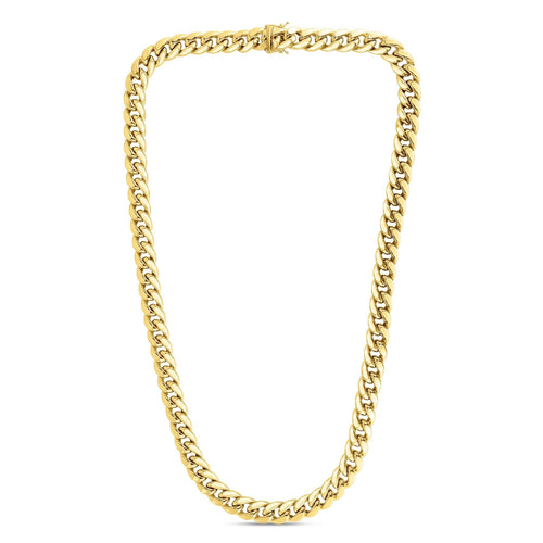 10K Gold 10.7mm Semi-Solid Classic Miami Cuban - Johnny Dang & Co