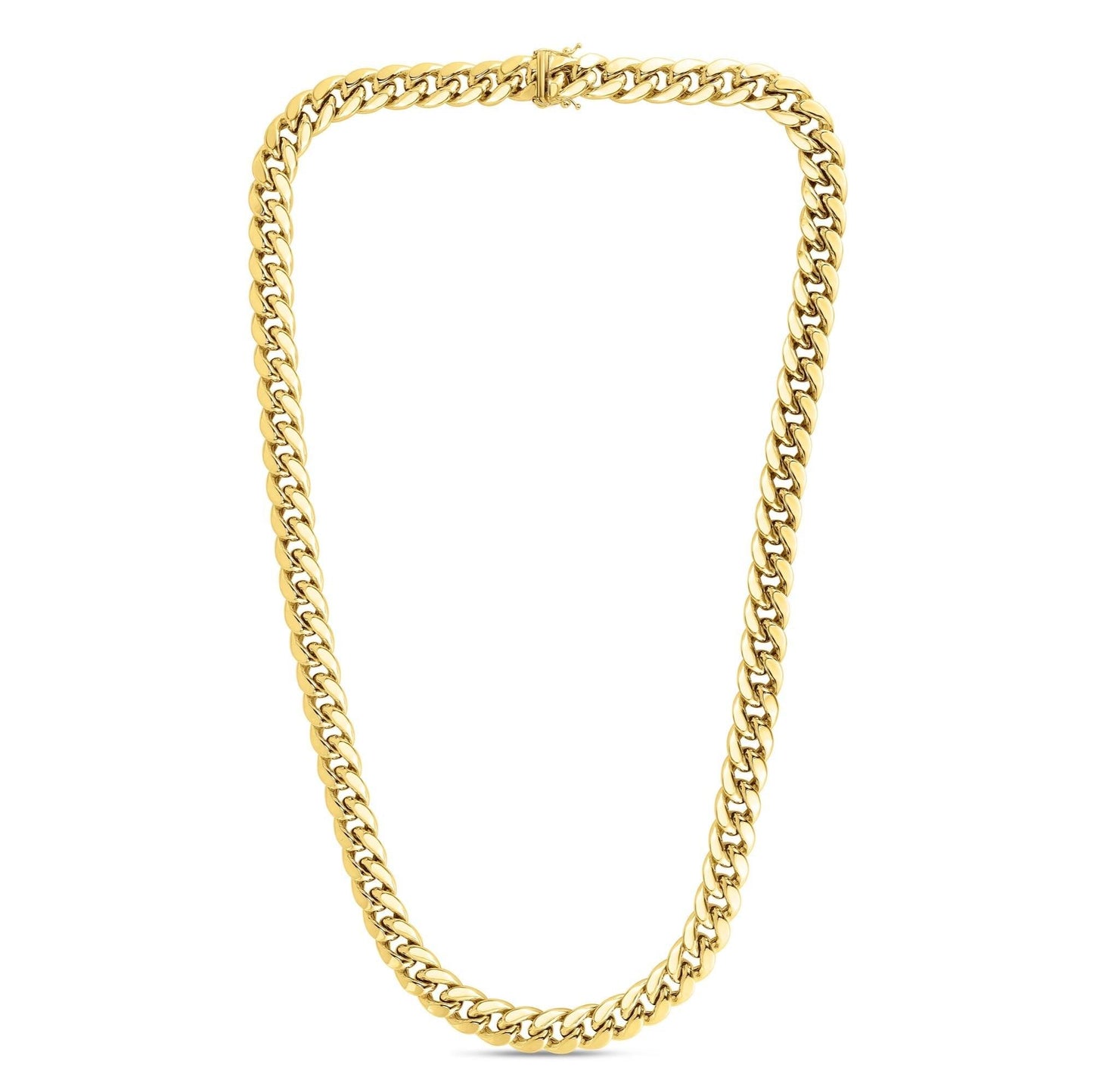 10K Gold 7.2mm Semi-Solid Classic Miami Cuban - Johnny Dang & Co