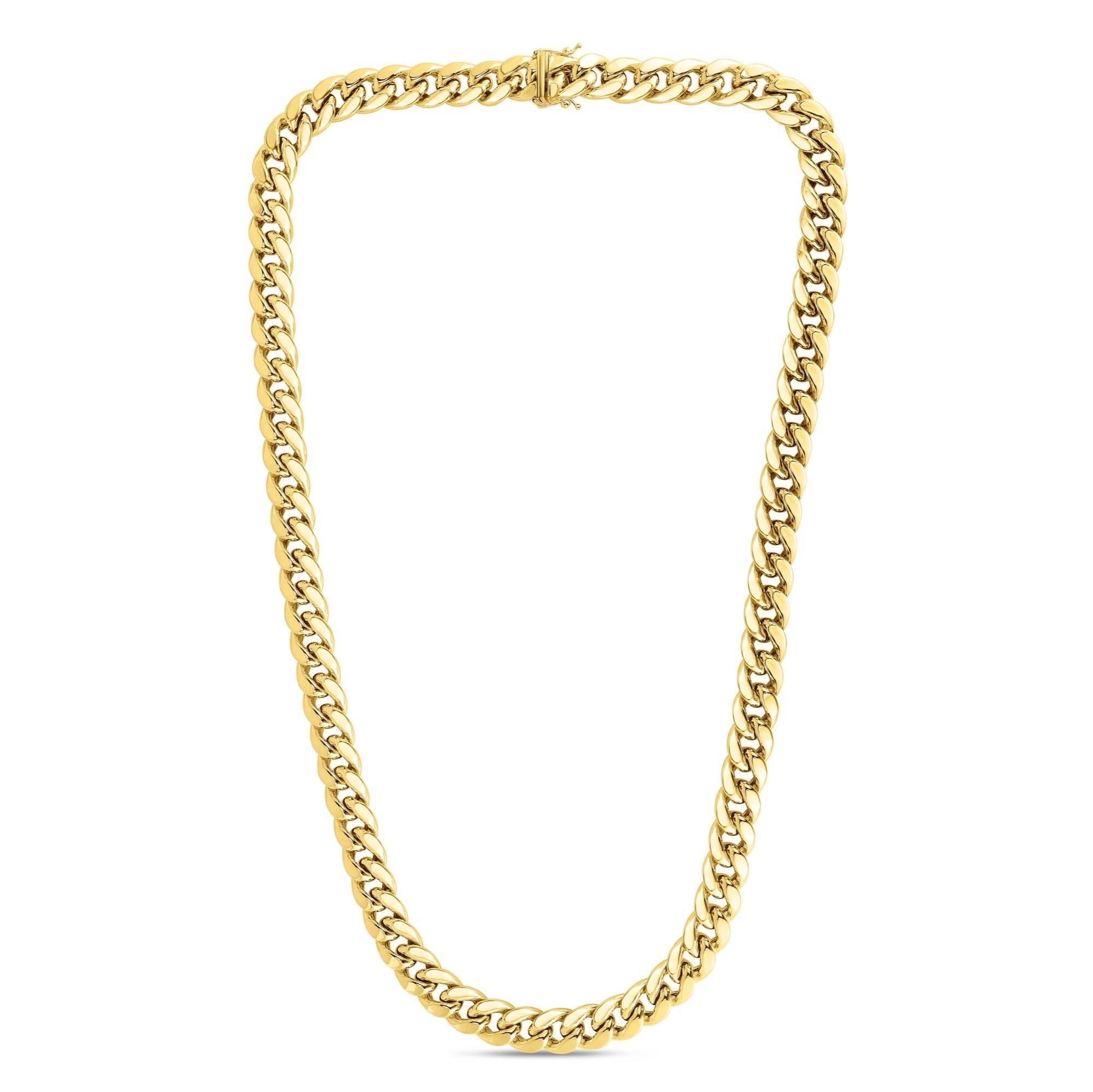 10K Gold 6.1mm Semi-Solid Classic Miami Cuban - Johnny Dang & Co