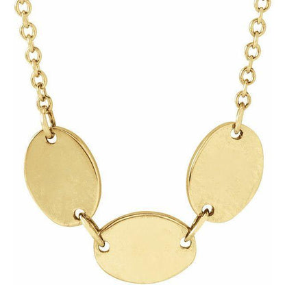 JDSP87340 - FAMILY ENGRAVABLE DISC NECKLACE - Johnny Dang & Co