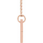 JDSP87549 - ENGRAVABLE RHOMBUS NECKLACE - Johnny Dang & Co