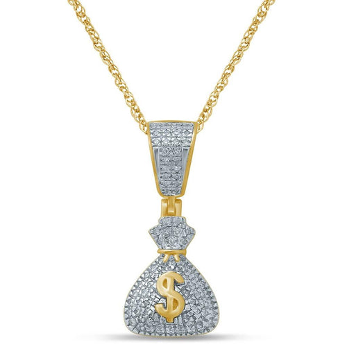 10K 0.19-0.21CT D-MONEY BAGS CHARM - Johnny Dang & Co