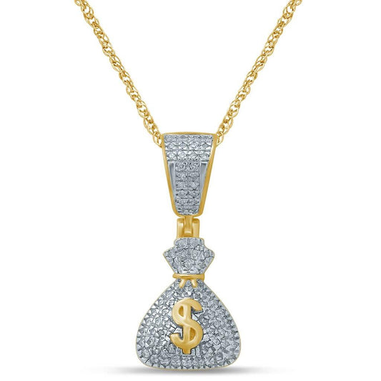 10K 0.19-0.21CT D-MONEY BAGS CHARM - Johnny Dang & Co