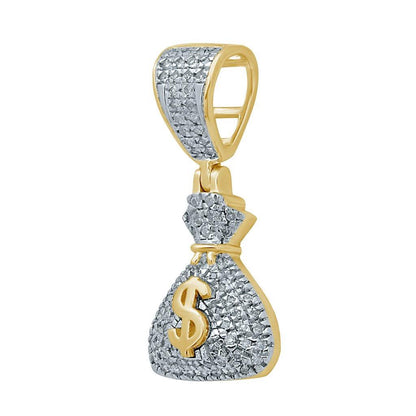 10K 0.19-0.21CT D-MONEY BAGS CHARM - Johnny Dang & Co