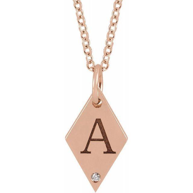 JDSP87549 - ENGRAVABLE RHOMBUS NECKLACE - Johnny Dang & Co