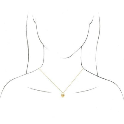 JDSP87595 - HEART LOCK NECKLACE - Johnny Dang & Co