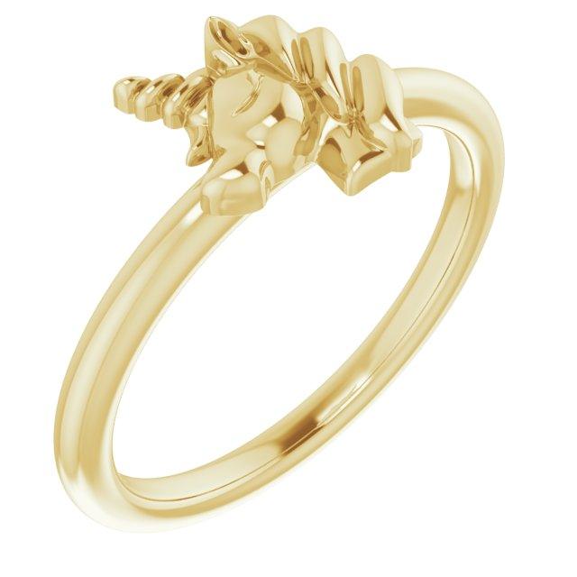 JDSP52352 - YOUTH UNICORN RING - Johnny Dang & Co