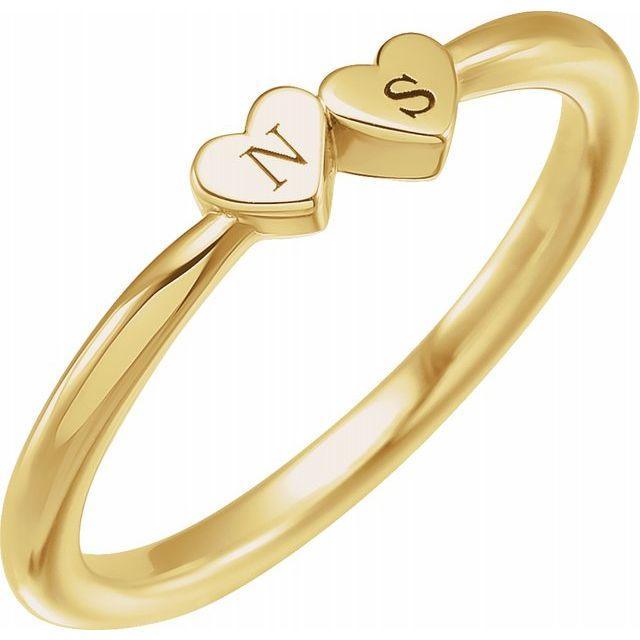 JDSP57702 - ENGRAVABLE HEART RING - Johnny Dang & Co