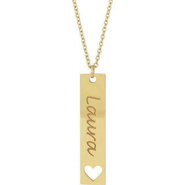 JDSP87762 - ENGRAVABLE BAR NECKLACE - Johnny Dang & Co