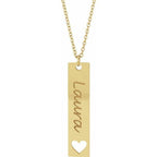 JDSP87762 - ENGRAVABLE BAR NECKLACE - Johnny Dang & Co