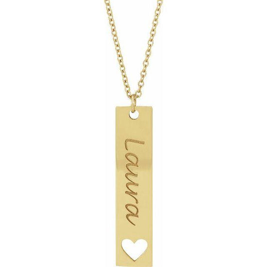 JDSP87762 - ENGRAVABLE BAR NECKLACE - Johnny Dang & Co