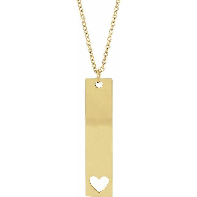JDSP87762 - ENGRAVABLE BAR NECKLACE - Johnny Dang & Co