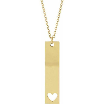 JDSP87762 - ENGRAVABLE BAR NECKLACE - Johnny Dang & Co