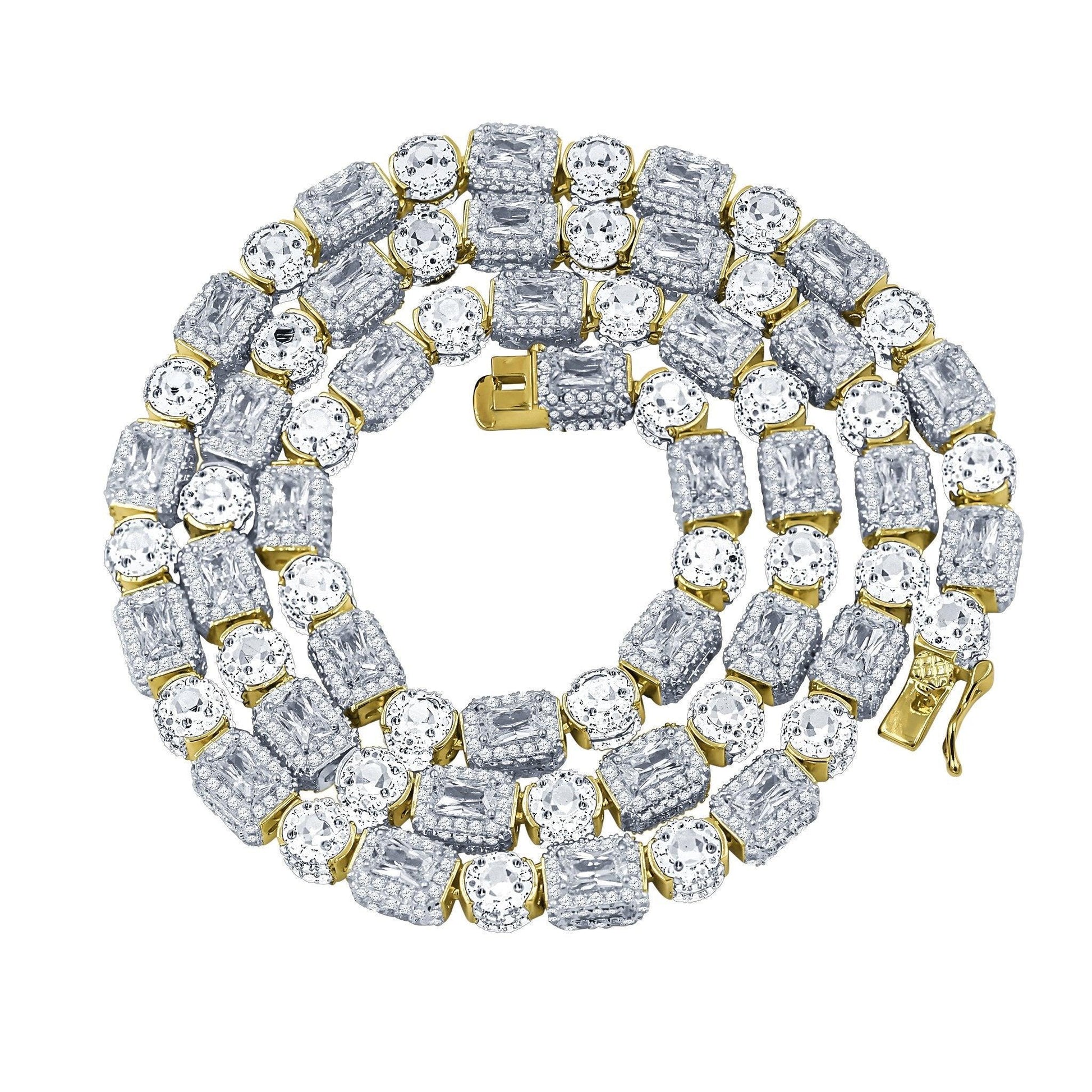 GHOST SILVER ICED OUT CZ CHAIN I BMW9210042 - Johnny Dang & Co