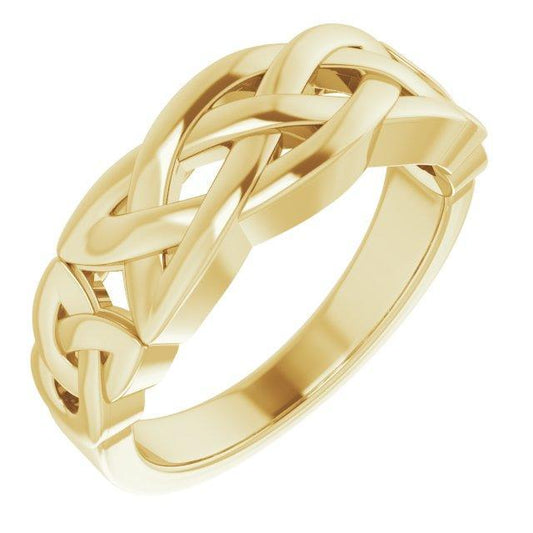 JDSP9904 - 14K Gold Celtic Ring - Johnny Dang & Co