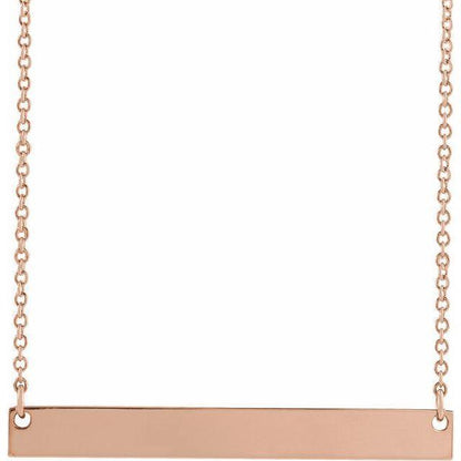 JDSP87363 - ENGRAVABLE BAR NECKLACE - Johnny Dang & Co