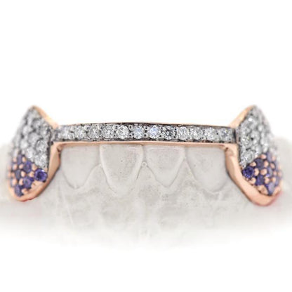 14k Bottom FL Diamond Grillz - Johnny Dang & Co