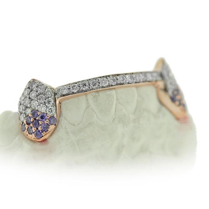 14k Bottom FL Diamond Grillz - Johnny Dang & Co