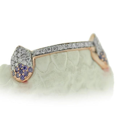 14k Bottom FL Diamond Grillz - Johnny Dang & Co