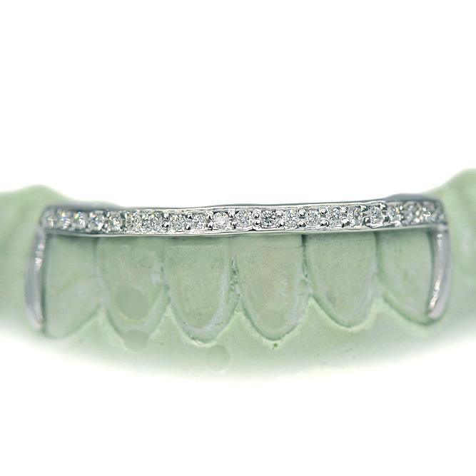 18k Bottom FL Diamond Grillz - Johnny Dang & Co