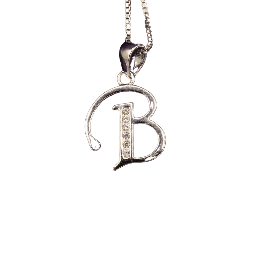 WHITE GOLD SCRIPT SILVER LETTER - Johnny Dang & Co