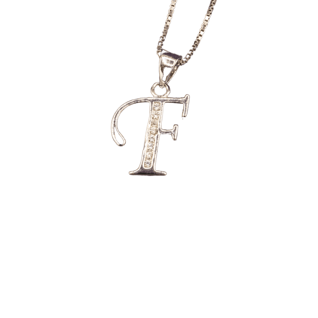 WHITE GOLD SCRIPT SILVER LETTER - Johnny Dang & Co