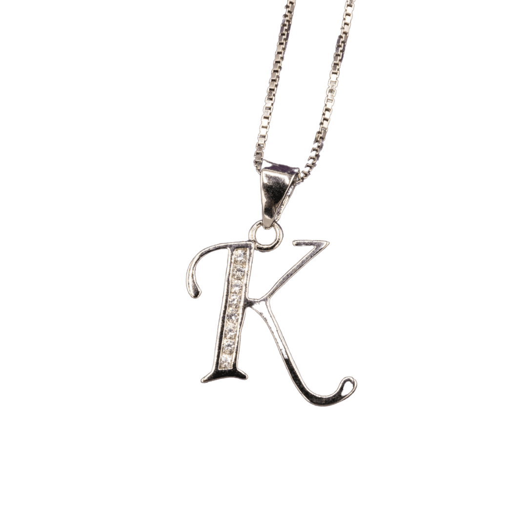 WHITE GOLD SCRIPT SILVER LETTER - Johnny Dang & Co