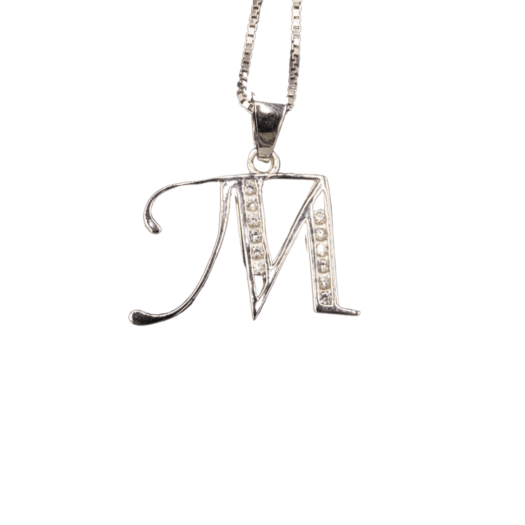 WHITE GOLD SCRIPT SILVER LETTER - Johnny Dang & Co