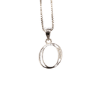 WHITE GOLD SCRIPT SILVER LETTER - Johnny Dang & Co