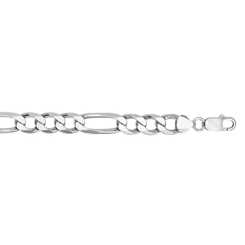 Silver 9.6mm Figaro Chain