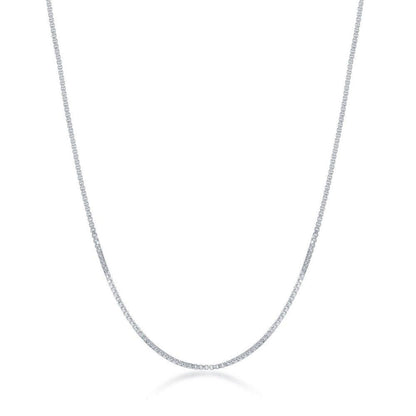 Sterling Silver 0.8mm Box Chain - Johnny Dang & Co