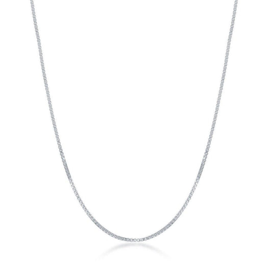 Sterling Silver 0.8mm Box Chain - Johnny Dang & Co