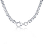 Sterling Silver 4mm Round Box Bracelet - Silver Plated - Johnny Dang & Co