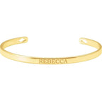 JDTKSP-BRC892- 14K Engravable Cuff 7" Bracelet/Bangle - Johnny Dang & Co