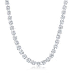 Sterling Silver 3MM Open Byzantine - Rhodium Plated 22" - Johnny Dang & Co