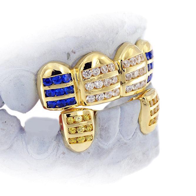 JDTK-C102-A 3 Row Channel Set Grillz - Johnny Dang & Co