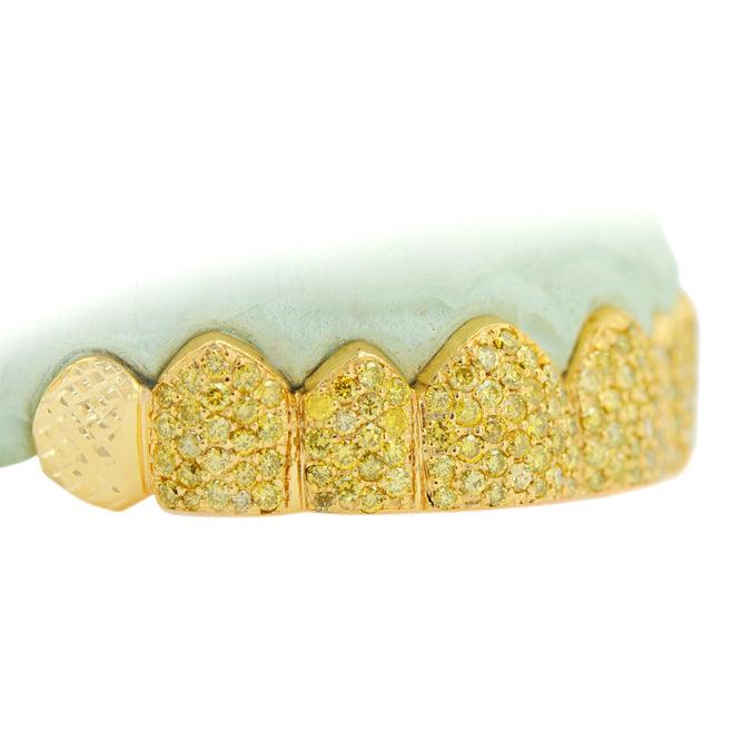 C108C-2 CUSTOM 8 TEETH DIAMOND GRILL - Johnny Dang & Co